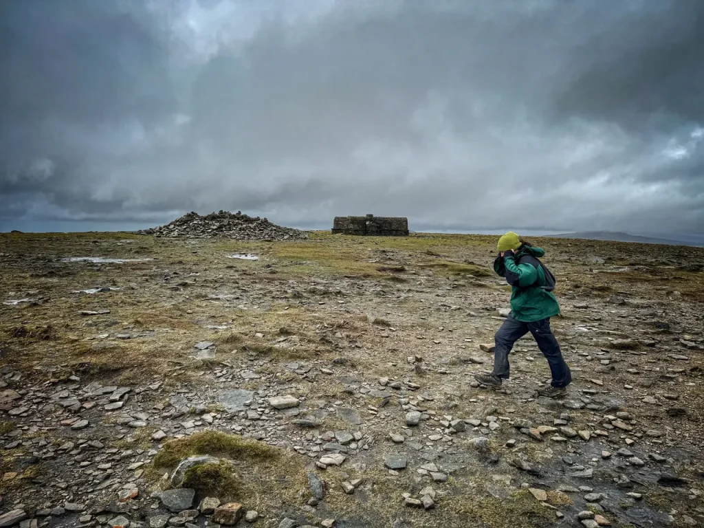A tad windy on the Yorkshire Three Peaks